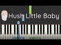 Easy Piano Tutorial: Hush Little Baby with free PDF Sheet music