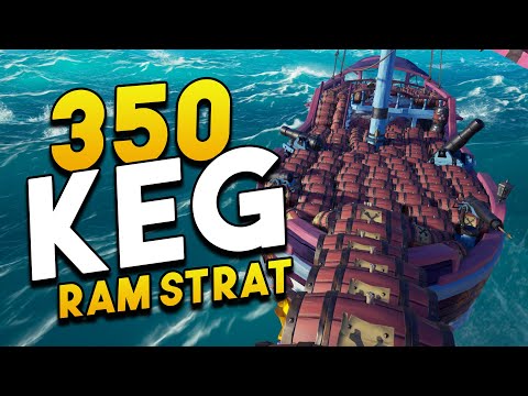 350 Kegs - Ramming A Sloop with 350 Kegs in Sea of Thieves // Ram Strat Best Strat?