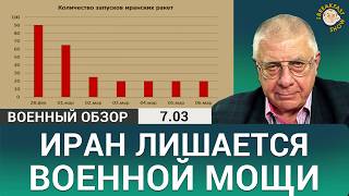 Только 20 ракет в день: уничтожение пусковых установок Ирана. Военный обзор Юрия Федорова