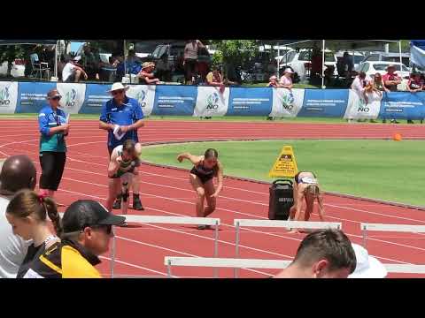 60m Hurdles U12 Girls Final, ANQ Championships, Mackay 23 September 2023