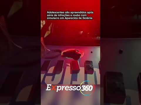 Adolescentes são apreendidos após série de infrações e roubo com simulacro em Aparecida de Goiânia