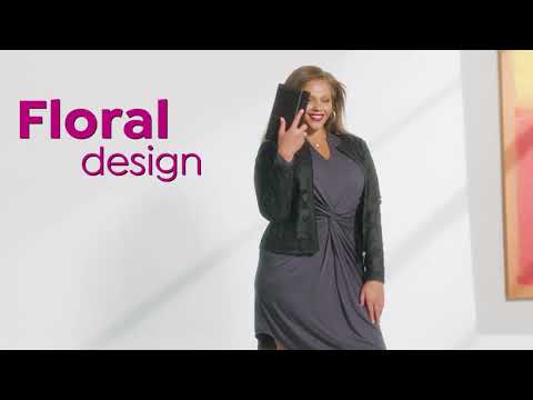 Colleen Lopez Best Dressed Faux Leather and Mesh Jacket