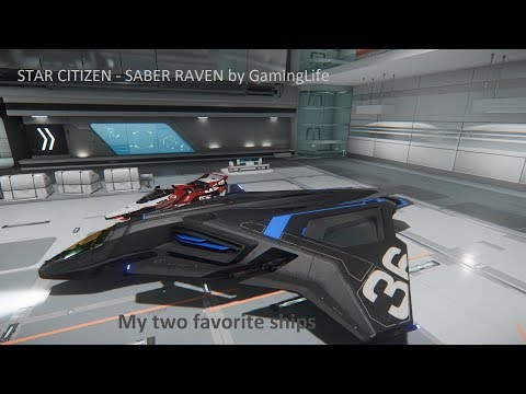 Star Citizen Saber Raven Extreme close look  - see emp engine inside ship...