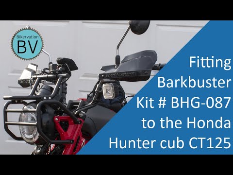 Bikervation – Honda Hunter Cub CT125, fitting Barkbusters kit # BHG-087, 2 point mount & VPS guards.