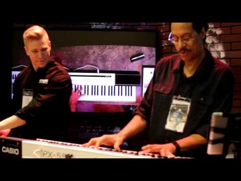 Larry Dunn playing the Casio Privia PX-5S at NAMM 2014