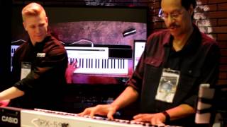 Larry Dunn playing the Casio Privia PX-5S at NAMM 2014