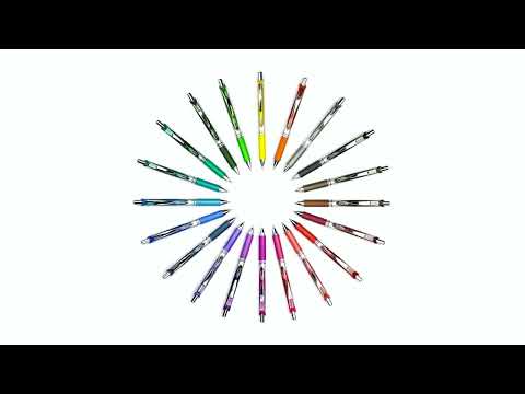 Gelinis rašiklis PENTEL ENERGEL DOCUMENT 0.7 mm., juoda video