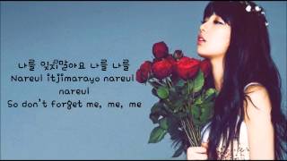 Suzy (of Miss A) - Don't Forget Me (나를 잊지말아요) (eng sub + romanization + hangul) [HD]