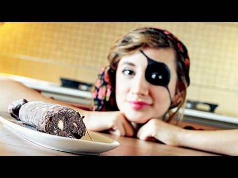 Salame di cioccolato senza burro e senza uova