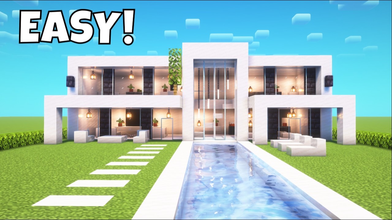 Minecraft: How to Build a Modern House Tutorial #60 - Minecraft Builders