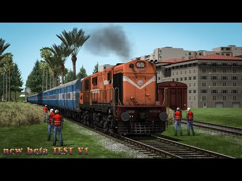 Amazing Train Journey Superfast Express Testing Route valleys | Train Simulator 2019 | HD