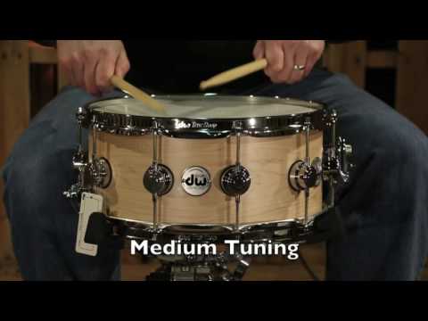 DW Satin Oil Solid Maple 6.5x14