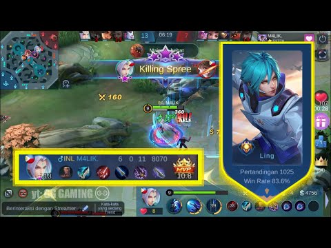 Ling Best Build 2021 | Top 3 Global Ling Gameplay ft World Rank 1 Selena - Mobile Legends