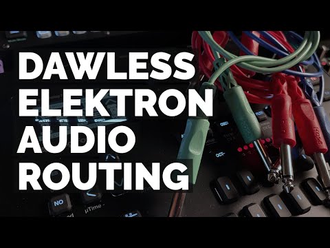 35 audio tracks to one stereo output with no mixer! | Elektron Audio Routing for DAWless Live Setup