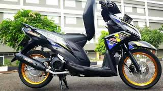 Modifikasi Motor Mio M3 Warna Biru  Kumpulan Gambar 