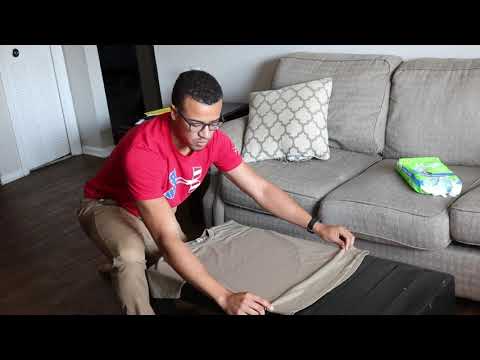 ARMY HACK: HOW TO FOLD A SHIRT (RANGER ROLL) PACKING EFFICIENTLY FOR VACATION