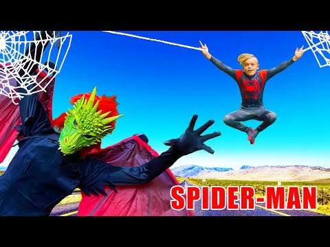 Spiderman vs Villain Superhero Showdown! Will the Superhero Spidey Powers Work?
