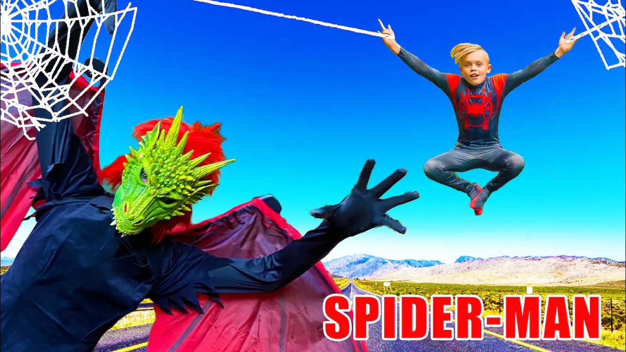 Spiderman vs Villain Superhero Showdown! Will the Superhero Spidey Powers Work?