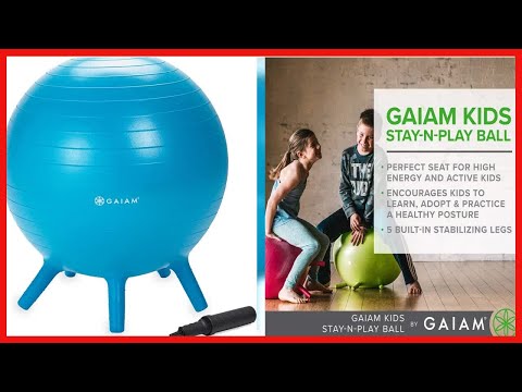 Gaiam Kids Stay-N-Play Children's Balance Ball - Flexible School Chair