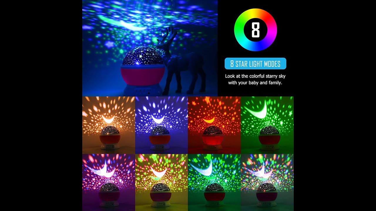🌟Starlight LED rotating projector