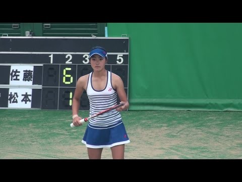 20151107 Naho Sato (14) vs. Hina Matsumoto (15) at Nakamuta Cup National Championships