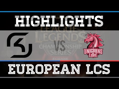 EU LCS Spring 2015 Highlights : SK Gaming vs Unicorns Of Love (W2D2)
