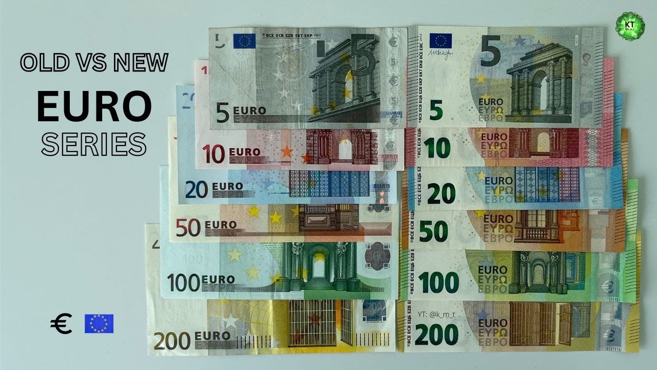 EUROS - OLD VS NEW SERIES | WORLD PAPER MONEY COLLECTION | WORLD BANKNOTES