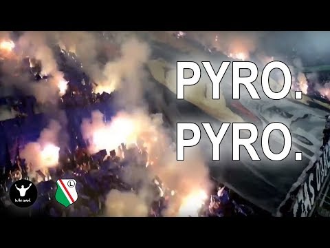 Eksplozja! Pyro! Legia Warszawa Ultras vs Wisla Krakow - doping ŻYLETY
