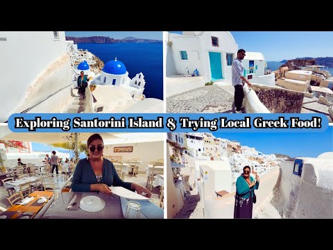 4 Beautiful Days in SANTORINI Vlog - Blue Domes, Sunset, Oia, Greek Food, Volcano Island, Greece