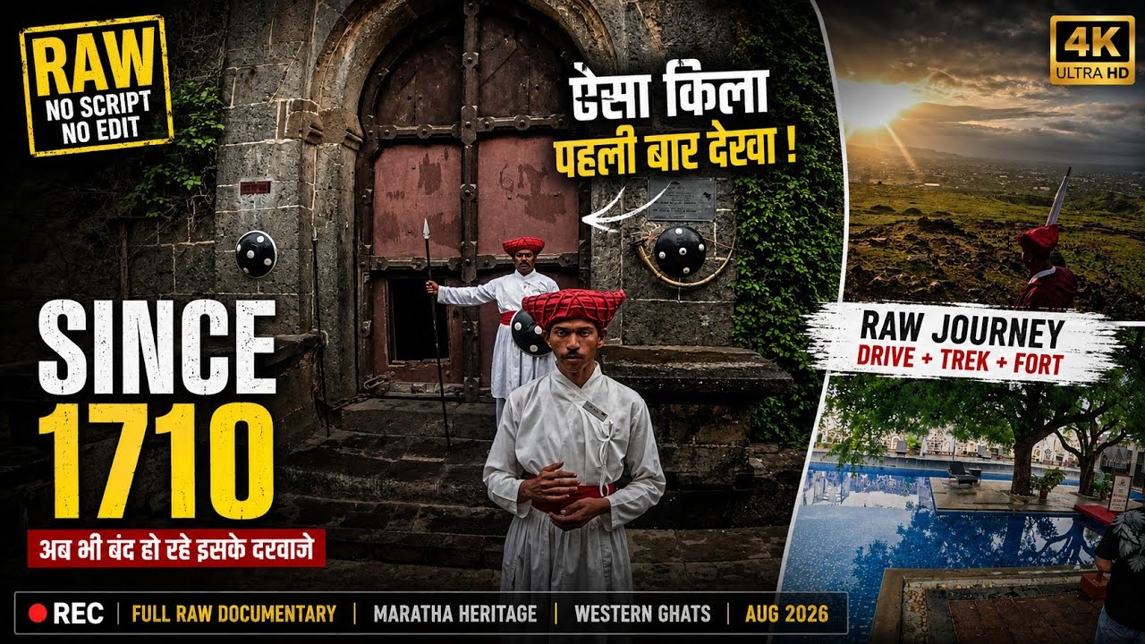 Jadhavgadh Fort | 4K Full Footage | 92 Min Overnight Stay | No Commentary | Pune 2026