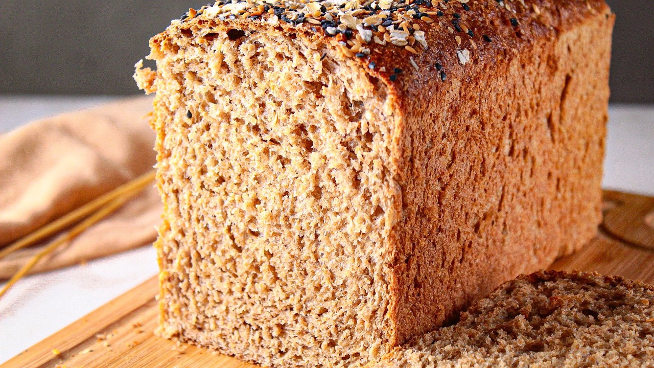 RECEITA DE PÃO INTEGRAL CASEIRO | FOFINHO E FÁCIL DE FAZER | 100% INTEGRAL