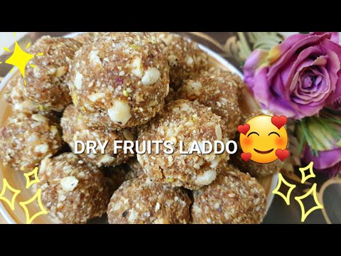 DRY FRUITS LADDO RECIPE||HOW TO MAKE HEALTHY LADDOO|SUGAR FREE LADDO RECIPE DIET LADDO RECIPE #2023