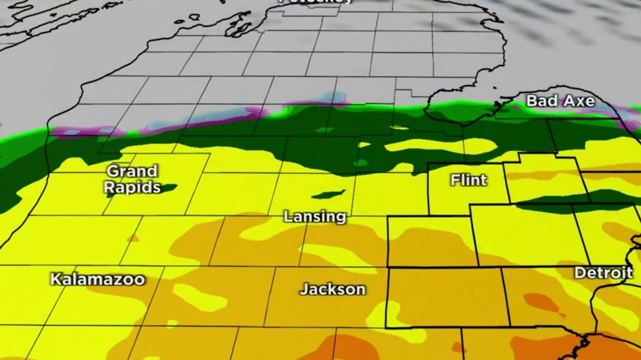 Tracking steady rain, strong winds, record highs Thursday in Metro Detroit
