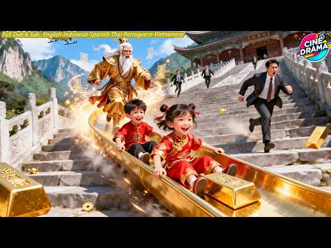 Two Fortune Kids Go Down the Mountain to Find Dad, Thugs Block Them, One Move Makes Them Kneel