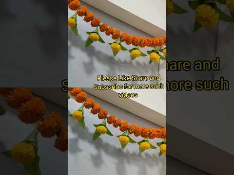 आम के पत्तों से बनाएं सुन्दर तोरण/Budget friendly diwali decoration DIY Toran from mango leaves#diy