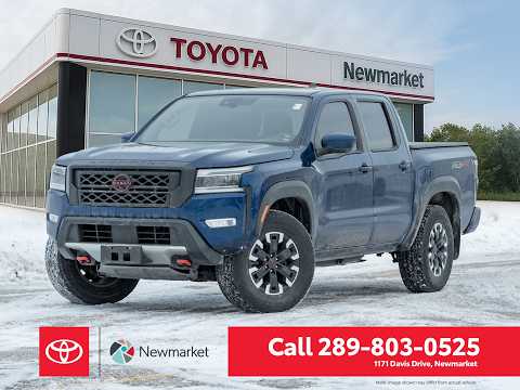 2022 Nissan Frontier Crew Cab SV Long Bed 4x4 in Blue for sale at Newmarket Toyota in Newmarket, ON