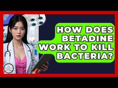 How Does Betadine Work To Kill Bacteria? - The Operating Table