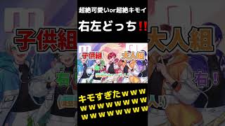 - 【右左どっち?】世界一可愛い歌い手5人に究極選択で『#超絶かわいい』歌ってみたら超絶キモすぎたwwwwwwwwww 【すたぽら】#shorts