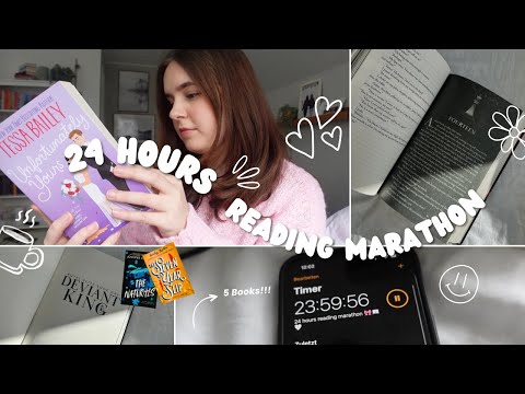 24 hours reading marathon 📖✨ (Spoiler free reading vlog)