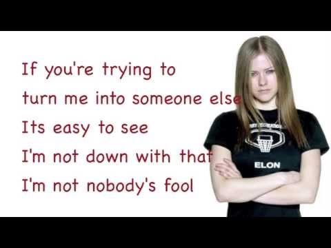 Avril Lavigne - Nobody's Fool - Lyrics