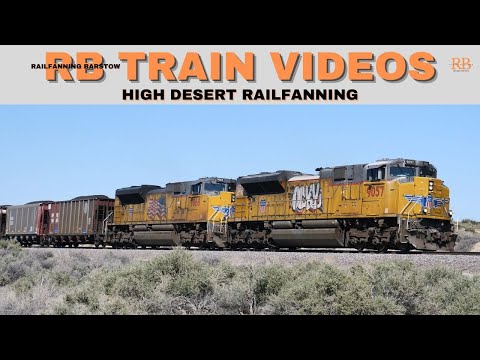 Desert Freight Train Compilation Union Pacific Action