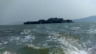 preview picture of video 'Janjira fort Awesome experince of water waves'