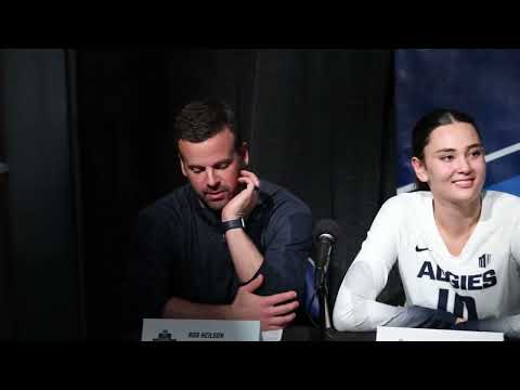 12-1-23 NCAA Volleyball First Round Postgame Press Conference: Minnesota & Utah State