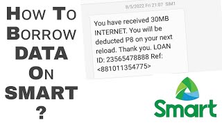 How To Borrow Data Internet On Smart? Aug.10 2022 #TagalogTutorial
