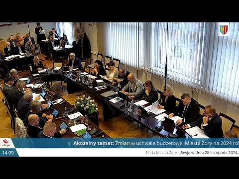 IX SESJA RADY MIASTA ŻORY - 28.11.2024 r.
