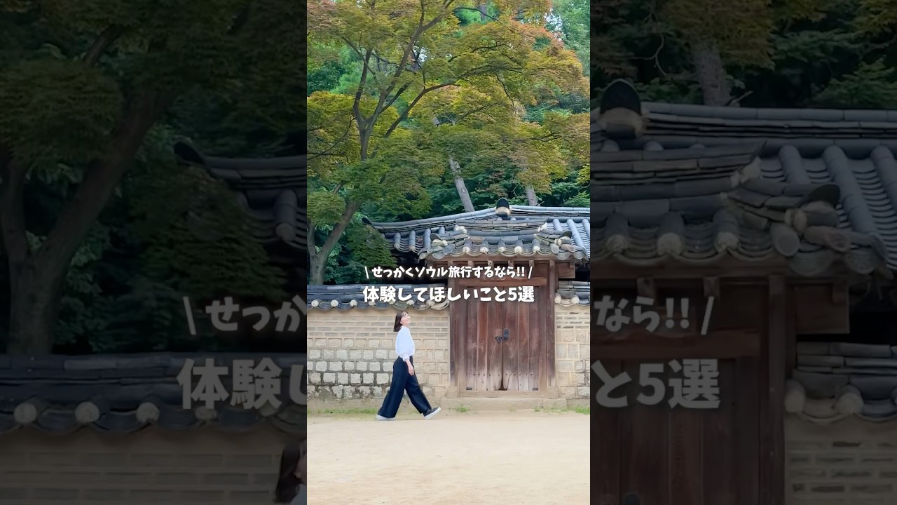 韓国でしか体験できない、ソウルで体験してほしいこと5選！ #韓国旅行 #韓国 #韓国料理