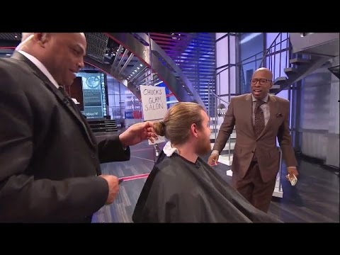 Inside The NBA: Chuck Pays $1,000 To Cut A Man Bun | April 10, 2017