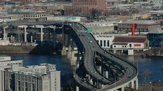 Driving through Portland, Oregon, USA.