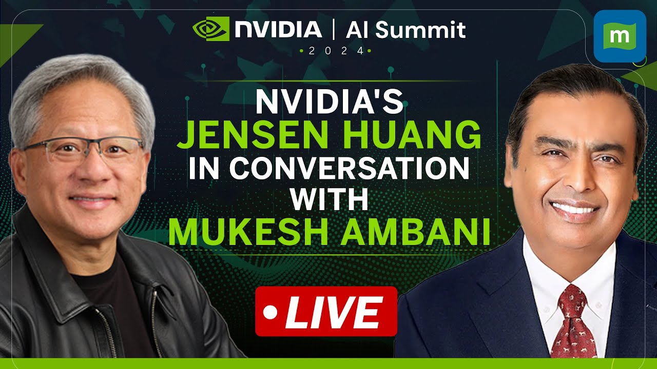 Nvidia's Jensen Huang speaks to Mukesh Ambani on AI reshaping industries, India's rise as AI leader