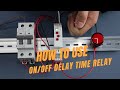 08 How To Use On Off Delay Time Relay GRT8 M1 H Mode Geya Electric
